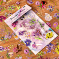 Miniatyrbillede 5 af 7: 100 stk Naturlige Blomsterklistermærker til Scrapbooking Retro Kunst