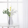 Pikkukuva 4 / 7: Läpinäkyvä voile-verho silmukoilla, läpinäkyvä verhokangas
