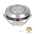 Miniatyrbillede 6 af 8: 5 stk. Momentane Trykknapsbrytere Metal Auto Reset Ultra Tynd Vandtæt med LED 19mmDC3~6V Gul