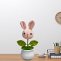 Miniatyrbild 2 av 5: Rosa små konstgjorda växter konstgjorda krukväxter för bordsskiva hem konstgjorda krukväxter