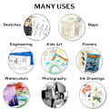 Miniatyrbilde 5 av 6: Presentasjonsmappe, perm med klare plastlommer, A4