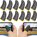Miniatyrbild 1 av 6: 12st Game Finger Sleeves, reducerad friktion, svart + gul