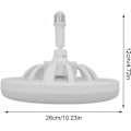 Miniatyrbild 4 av 5: Hållbar & Funktionell Sockelfläktlampa, 30W Dimbar LED-lampa med Fläkt för Optimalt Luftflöde i Dina Inomhusutrymmen