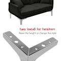 Miniatyrbillede 7 af 8: 4-pak Metal Møbelsofaben, Moderne Stil DIY Møbelgebyr