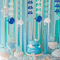 Miniatyrbild 1 av 7: Glittrande blå val bubbla sommar strand hav bubbla fest