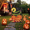 Pikkukuva 5 / 6: Halloween-puutarhalippu 12 x 18 tuumaa, Halloween-liput pellavaa
