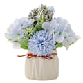 Miniatyrbillede 1 af 5: Kunstige potteplanter, små keramiske vaser kunstige blomster