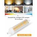 Miniatyrbild 3 av 5: R7S LED-lampa, Energibesparande 20W motsvarande 100W halogen, Varmvit 3000K dimbar J-typ dubbeländad lampa, Perfekt för inomhus- och utomhusbruk