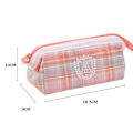 Miniatyrbillede 2 af 5: Blyantsæske Bærbar Kosmetikpose med Håndtag Holdbar Pen Pouch
