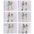 Miniatyrbillede 6 af 7: 8 stk. Neglecharms Metal Alloy 3D Neglediamanter Rhinestone Krystal Neglesøm Manicure Smykker til Håndværk DIY Neglekunst Vedhæng