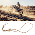 Miniatyrbillede 1 af 8: Alloy Hodeskalle Nøglering Rideklokke Tilbehør Lykke Symbolsk Biker Hjelm Vedhæng Nøglering