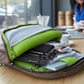 Miniatyrbillede 1 af 2: Vandafvisende Æske Stødsikker Tør Opbevaringsboks med 2 UShape Spænder til Fiskeri Camping Vandreture (Sort S)