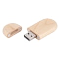 Miniatyrbillede 3 af 5: Oval Maple Træskal USB 3.0 Flashdrev Opbevaringsstick Med Æske U Disk 32GB