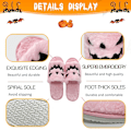 Miniatyrbild 3 av 5: Halloween-tofflor: Utsökt pumpa-ansiktsbroderi-design för