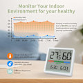 Miniatyrbild 4 av 5: Digital Temperatur- och Luftfuktighetsmätare, Inomhus Termometer med Snabb Hygrometer, Kalibreringsfunktion för Optimal Hemmiljö