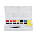 Miniatyrbillede 3 af 6: Bærbar Fast Vandfarve Pigment Sæt Tegning Maleri Forbrugsvarer (12 farver)