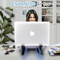 Miniatyrbild 4 av 5: Laptopstativ för skrivbord, bärbart hopfällbart stativ robust laptopstativ, ventilerat laptopstativ kompatibelt 13 14 15,6 tum MacBook Pro