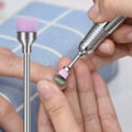 Miniatyrbild 7 av 8: 7 st nagelborrbitar för akrylnaglar, professionellt litet nagelborrbitset i volframkarbid för gelnaglar och nagelband