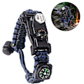 Miniatyrbilde 1 av 6: Overlevelsesarmbånd i paracord 7-i-1 Taktisk armbånd - Nød