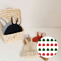 Miniatyrbild 3 av 5: 20 st Mini Stickade Jultomtehattar Jultomtehattar