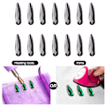 Miniatyrbillede 3 af 5: Krystal AB Flade Rhinestones Regnbuedesign Glas Negle Rhinestone Scrapbooking Kunst