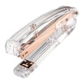 Miniatyrbilde 3 av 5: Heftemaskin i minimalistisk stil, arbeidsbesparende, enkel hefting, komfortabelt grep, akryl og metall, håndholdt hefteapparat for kontor, skole, roségull