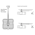 Miniatyrbillede 6 af 6: Stor 3D DIY Vægur uden ramme - Romertal