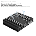 Miniatyrbillede 5 af 5: 3800W 2-kanals lydforstærker 12V Sort Aluminium Legering Auto Bil Hifi Stereo Amp