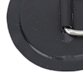 Miniatyrbillede 4 af 5: 4 stk. Sorte D-Ring Patches PVC Rund Form Stærk Rustfrit Stål D-Ring Pude til Båd Flot Paddle Board