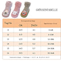 Miniatyrbild 2 av 5: Baby 3 par halkfria golvstrumpor Pojkar Flickor Cotton First Walking Skor Medium Tube Baby Höst Vinter Tecknad Crawling Strumpor 0-3