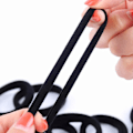 Miniatyrbillede 5 af 5: 100 stk. Nylon Elastiske Hårbånd Kvinder Piger Sort Bærbar Enkel Hårreb Ponytail Holder til Daglig Liv Arbejde Sort 100 stk.