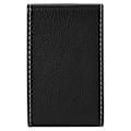 Miniatyrbild 4 av 8: Professionell Visitkortshållare, Elegant Slim Design PU Läder Metall Namnkortsfodral för Män & Kvinnor, Multifunktionell Förvaring