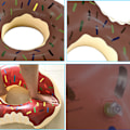 Miniatyrbild 4 av 5: Donut Pool Float Inflatables  Donut Pool Ring Donut Swimming