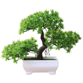 Miniatyrbillede 1 af 7: Den Nyeste Begrønning Kiefer Bonsai Simulation Kunstig Potteplante