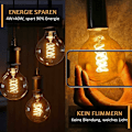 Miniatyrbild 3 av 5: Dekorativ glödlampa med rustik industriell stil, universell dimbar E27 retro LED-lampa med avancerade komponenter för jämn dimning, idealisk för