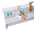 Miniatyrbilde 1 av 5: Knyttefri duk i bomull og lin, rektangulær