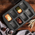 Miniatyrbilde 4 av 5: Nonstick Mini Brødform, Karbonstål Mini Brødform 8