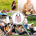 Miniatyrbild 5 av 5: Lunchlåda Väska Bärbar Bento Väska Oxford Tyg Isolerad Väska