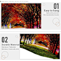 Miniatyrbilde 4 av 5: Misty Forest Tapestry Naturgrønn Trevev Tapet Landskap