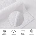 Miniatyrbillede 3 af 5: Bomuld | Hotel & Spa Kvalitet 100% Bomuld Premium Håndklæder | Bløde & Absorberende (4-styks, Hvid)
