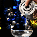 Pikkukuva 5 / 5: Ruostumattomasta teräksestä valmistettu cocktail-jääsuodatin Cocktail-jääsuodatin