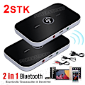 Miniatyrbilde 1 av 5: 2-i-1 Bluetooth 5.0 Sender og Mottaker Aux Lydadapter TV Hodetelefoner
