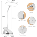 Miniatyrbilde 5 av 5: Trådløs LED-skrivebordslampe, Berøringslampe ved sengen 5 dimmbare 360°