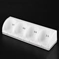 Pikkukuva 3 / 8: Valkoinen 4-in-1 latausasema laturi 4 kpl 2800mAh akkua Wii / Wii U -kaukosäätimiin 2800mAh akku