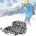 Pikkukuva 2 / 5: Mustavalkoinen Unisex-Houndstooth-Stoli Keffiyeh-Tupsuhuivit Aavikon Armeijan Kaulahuivit