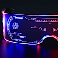 Miniatyrbillede 3 af 5: LED Briller med Sensorteknologi, Anti-Slip, Farverige Lysende Briller til Bar, Klub og Fest
