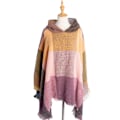 Pikkukuva 1 / 5: Naisten Ruudullinen Hupparihuivi Cape Shawl Poncho