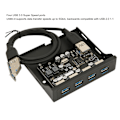 Miniatyrbillede 7 af 8: PCIE til USB 3.0 PC Frontpanel 4 Porte 5Gbps PCIE USB Adapter Understøtter Hot Swap 3,5 Tommer USB3.0 Frontpanel til Windows