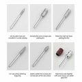 Miniatyrbilde 4 av 8: Elektrisk neglborrsett for manikyr og pedikyr, Mini neglsett for sliping, stell og polering av negler hjemme
