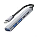 Miniatyrbillede 1 af 5: Dockingstation 5 i 1 Multifunktionel Højhastigheds Hurtig Varmeafledning Driverfri 65W Hurtig Opladning Universal Type-C Hub USB Splitter Expander til